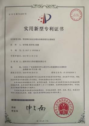 zhuanli證書